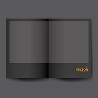 Brochure design template mockup vector