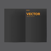 Brochure design template mockup vector