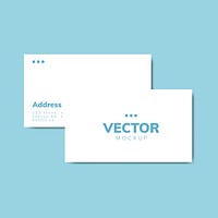 Business card design mockup vector
