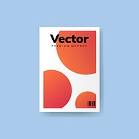 Brochure design template mockup vector