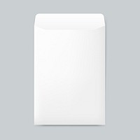 Plain paper envelope design mockup vector