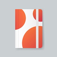 Journal cover design mockup vector