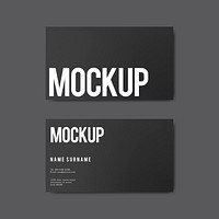 Simple business card design mockup vector