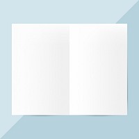 Blank paper brochure template mockup vector