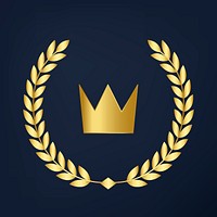 Premium quality crown icon vector