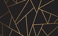 Modern mosaic wallpaper in black and gold
