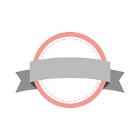 Pastel frame badge design vector