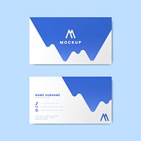Modern geometric business card design