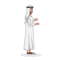 Illustration of a Saudi man