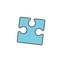 Illustration of a jigsaw puzzle piece