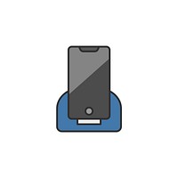Illustration of a phone being charged