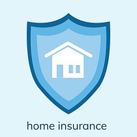 Illustration of a home insurance icon