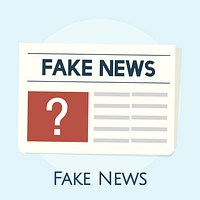 Illustration of fake news concept