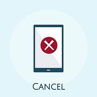 Illustration of cancellation concept
