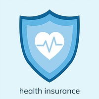 Illustration of a health insurance icon