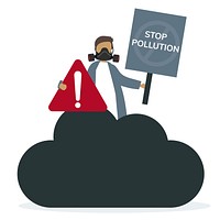 Air pollution smog and bad air