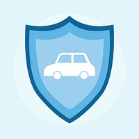 Illustration of a car insurance icon