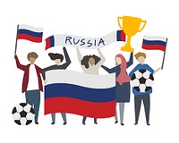 Russian supporters during World Cup illustration