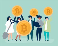 Investors investing in bitcoins
