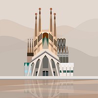 Illustration of Sagrada Fam&iacute;lia