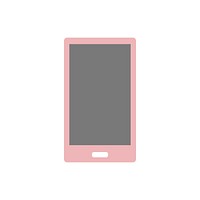 Blank screen red touchpad graphic illustration