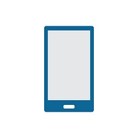 Blank screen blue touchpad graphic illustration