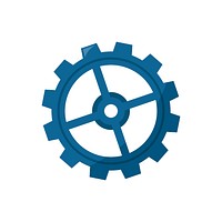 Cogwheel isolated icon graphic illustration