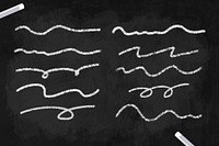 Chalk streaks scribbled on a board vector