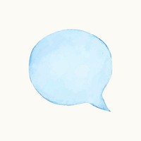 Illustration of an empty colorful speech bubble