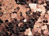 Shiny copper glitters textured background