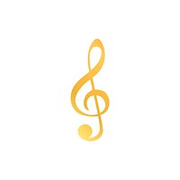 Illustration of a treble clef musical note