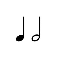 Illustration of a musical note