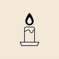Illustration of a candle, the light of god