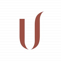 Capital letter U symbol illustration