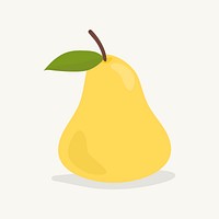 Hand drawn pear fruit illustration
