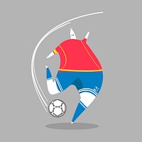 Character illustration of a soccer player<br />