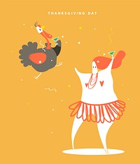 World thanksgiving day concept illustration