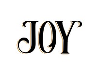 Joy typography illustration