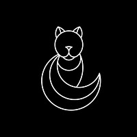 Linear cat geometrical animal vector