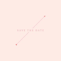 Save the date wedding badge vector