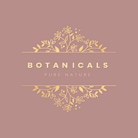 Floral botanicals pure nature vector