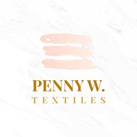 Fashion textiles logo design vector