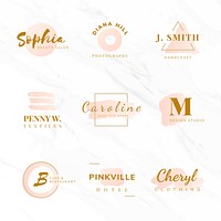Set of beauty and fashion logo design vectors