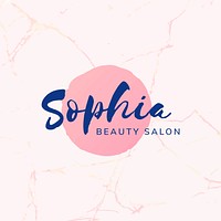 Colorful beauty salon logo design vector