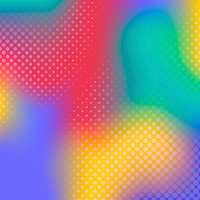 Gradient retro background, aesthetic half-tone lights vector