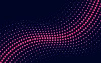 Pink wave halftone background vector