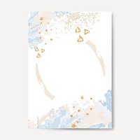 Pastel paint pour card vector