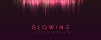 Red glowing neon background vector