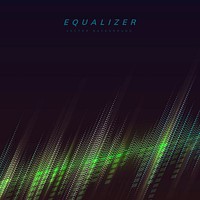 Equalizer abstract background design vector