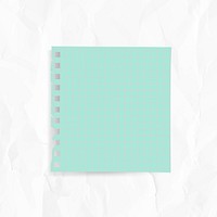 Mint green reminder note sticker vector